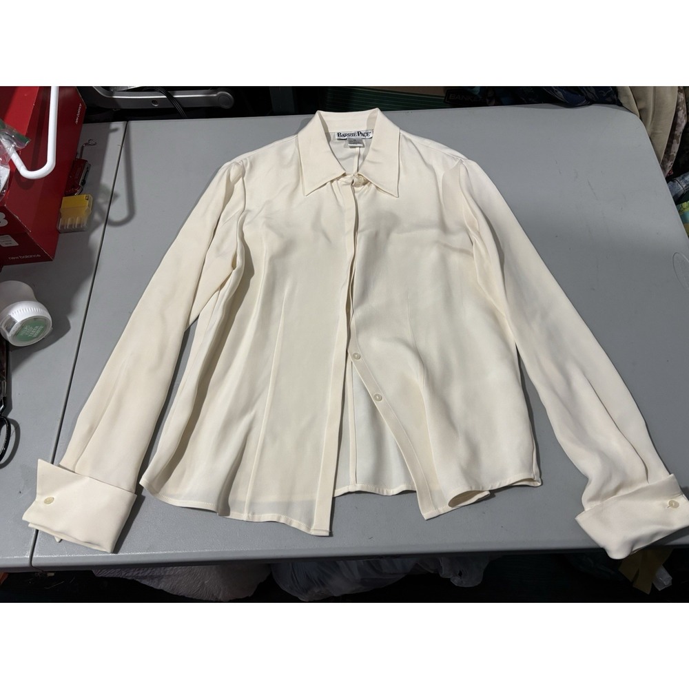 Vtg Barrie Pace silk blouse Size 12